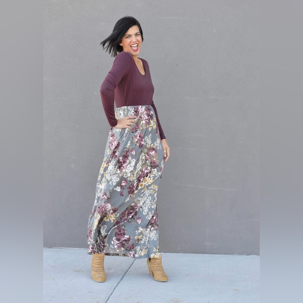 Hazel Blues Mauzie Maxi - w/ pockets